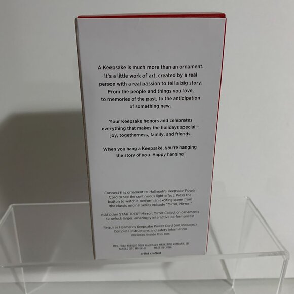 Hallmark Keepsake Christmas Storytellers Star Trek Lieutenant Scott Mirror - Picture 4 of 10